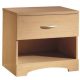 1-Drawer One Shelf Nightstand / Night Table in Natural Maple